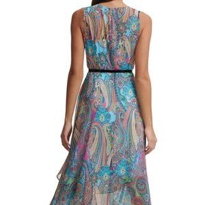 Tommy Hilfiger Sleeveless Asymmetrical Maxi Dress